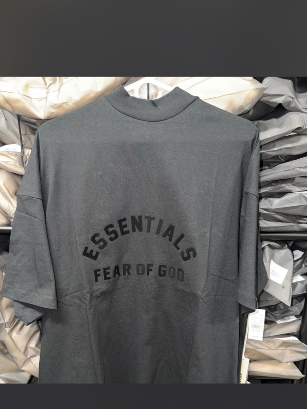 Essentials Fear of God Men's Dark Gray Short Sleeve Tee
